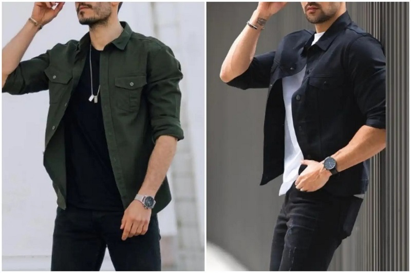 How to Wear an Open Shirt with T-Shirt Underneath?