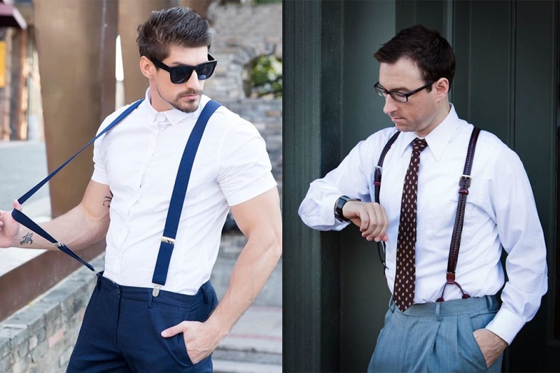 How to Wear Suspenders with T-Shirt?