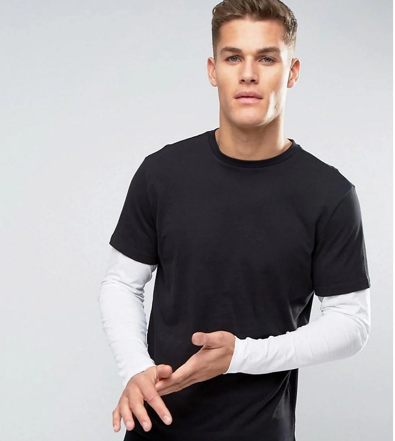 How to Rock the Long Sleeve Under T-Shirt Look: A Style Guide for Men ...
